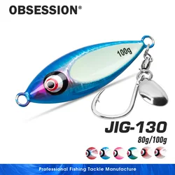 OBSESSION J130 señuelo hundimiento lento para pesca de jig en mar