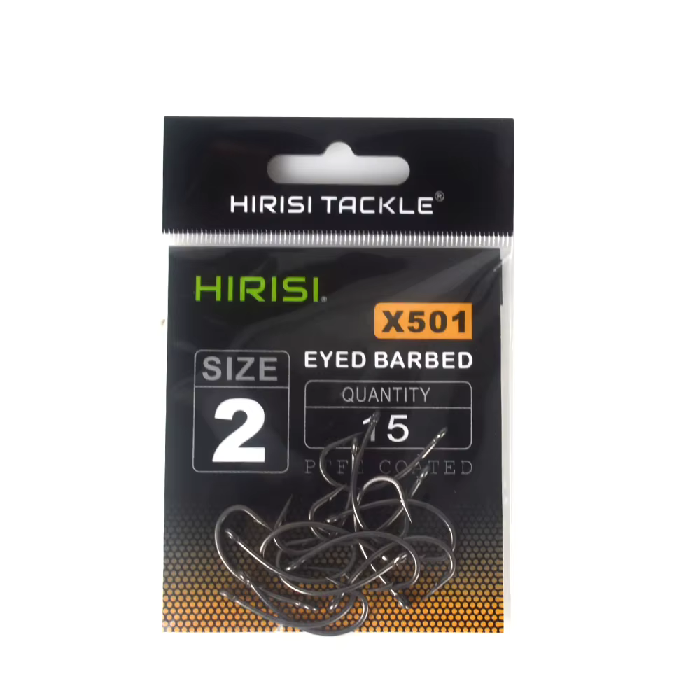 Anzuelos Carpa PTFE X501 – Acero Alto Carbono con Púas - imagen 4