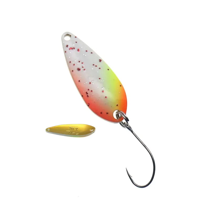 HISTOLURE 1 Uds cuchara de pesca cebo 1,6g 2,5g 3,8g cuchara de trucha de Metal de cobre Señuelos de pesca artificiales - imagen 2