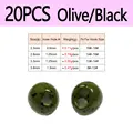 20pcs OliveIBlack