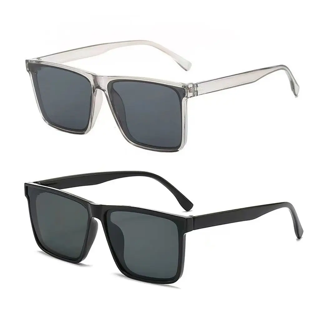 Gafas de sol Punk cuadradas negras – Protección UV estilo calle - imagen 2