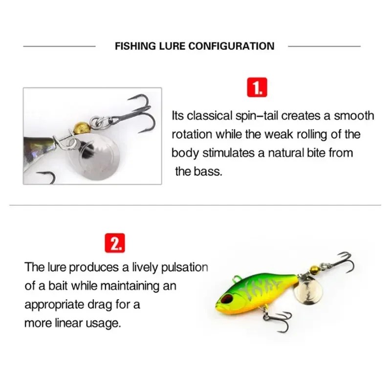 Cebo giratorio de Metal con vibración VIB para Pesca, Señuelos de Pesca japoneses, aparejos de lubina - imagen 4
