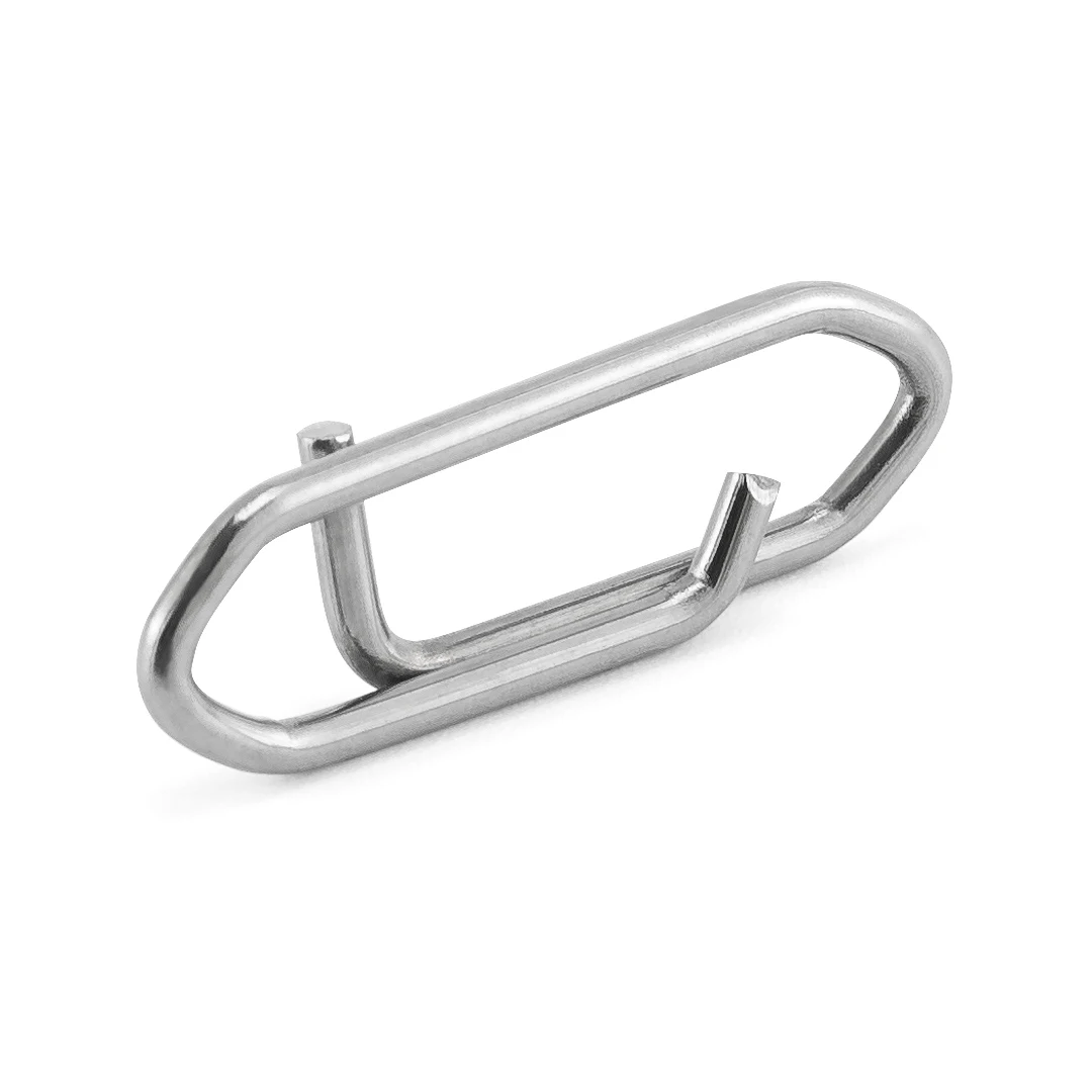 Clip de potencia de pesca de cambio rápido, enganches de velocidad, conector a presión de acero inoxidable, Enlace rápido para Barril, gancho de señuelo giratorio, 20/40 Uds. - imagen 5