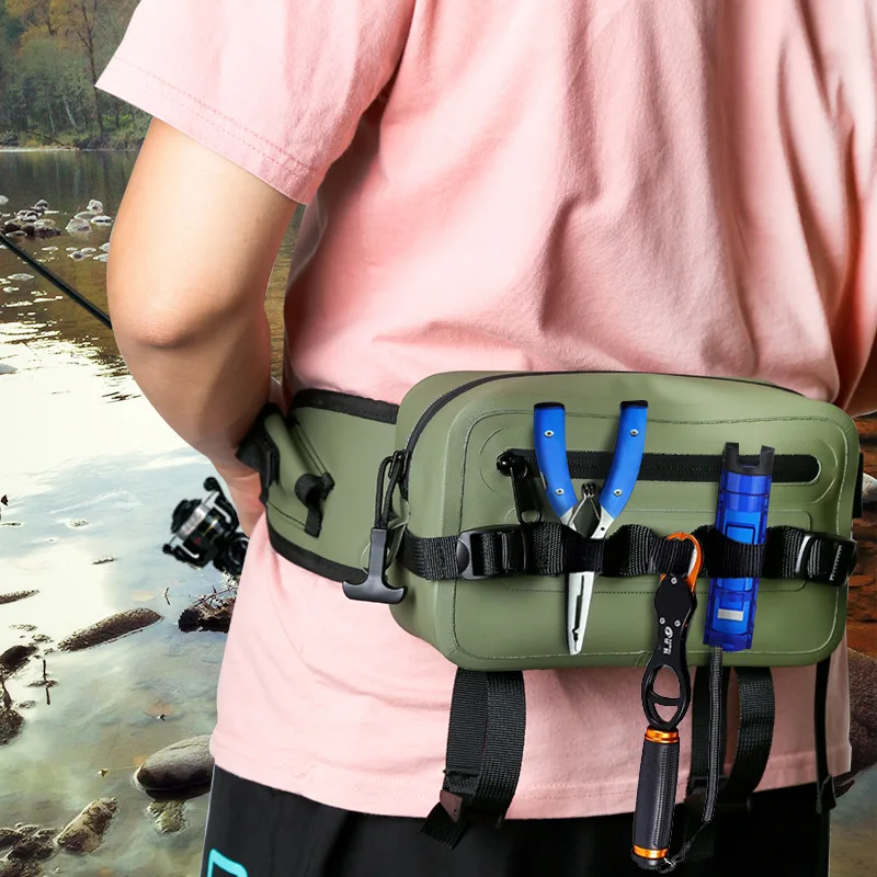 Bolso de hombro para pesca, aparejos de pesca, bolsa impermeable, capacidad para exteriores, Señuelos de Pesca, caja de línea, accesorios de almacenamiento