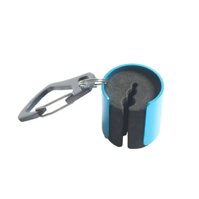 Bastidores de varillas portátiles, dispositivo colgante, transmisión, montañismo, deducción, señuelo de caña voladora, abrazadera de Metal, suministros de accesorios de pesca, 1 unidad - imagen 2