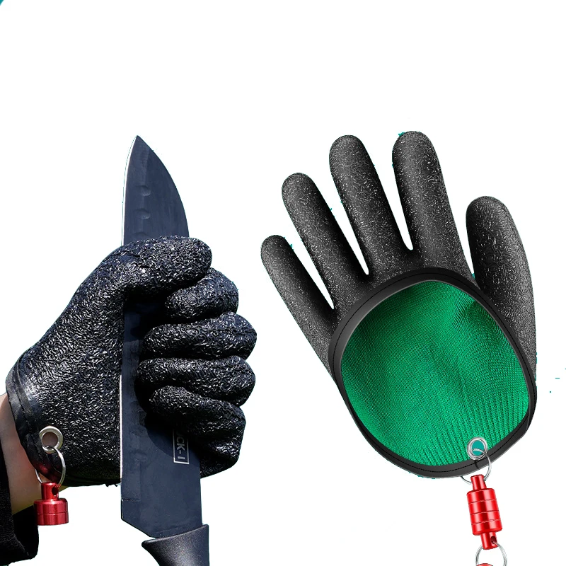 Guantes de pesca con gancho magnético, antideslizantes, de látex, accesorios de caza, 1 unidad - imagen 4