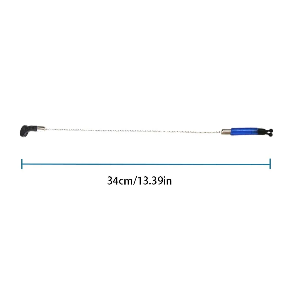 JSFUN alarmas de mordedura perchas de pesca de carpa bobinas intercambiadores indicadores alarma de pesca Swinger cadena de acero alarma de mordedura herramientas de pesca - imagen 2