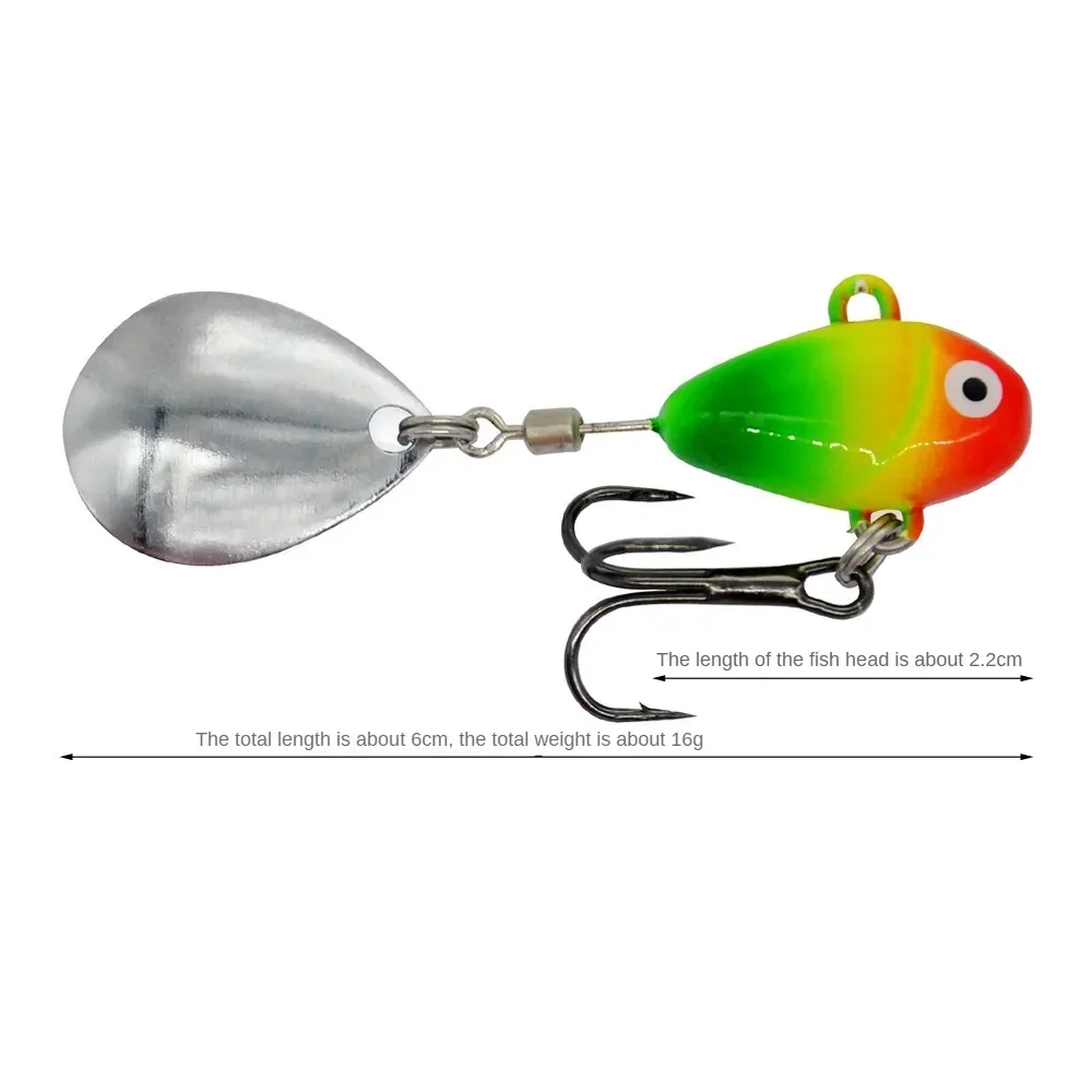 ZWICKE-Mini señuelo de pesca de Metal con cuchara, aparejos de pesca, Pin Crankbait, vibración, Spinner, hundimiento, 1 unidad, 16g, 2,2 cm, nuevo - imagen 3