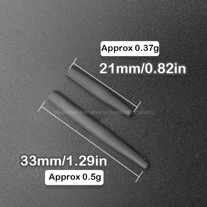 Accesorios de pesca de carpa con manga de tungsteno pesado, 8 Uds., 20mm/33mm, aptos para un tamaño 8, giratorio para aparejos terminales de aparejo de pelo de pesca de carpa - imagen 3