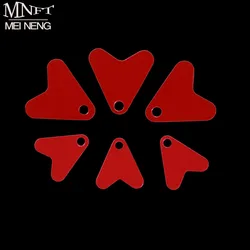 80 Uds. Cuchara de Pesca para trucha, señuelo de lentejuelas, plástico, forma de corazón rojo, Spinners, accesorio, anzuelo de cebo, lentejuelas para atraer peces, Pesca