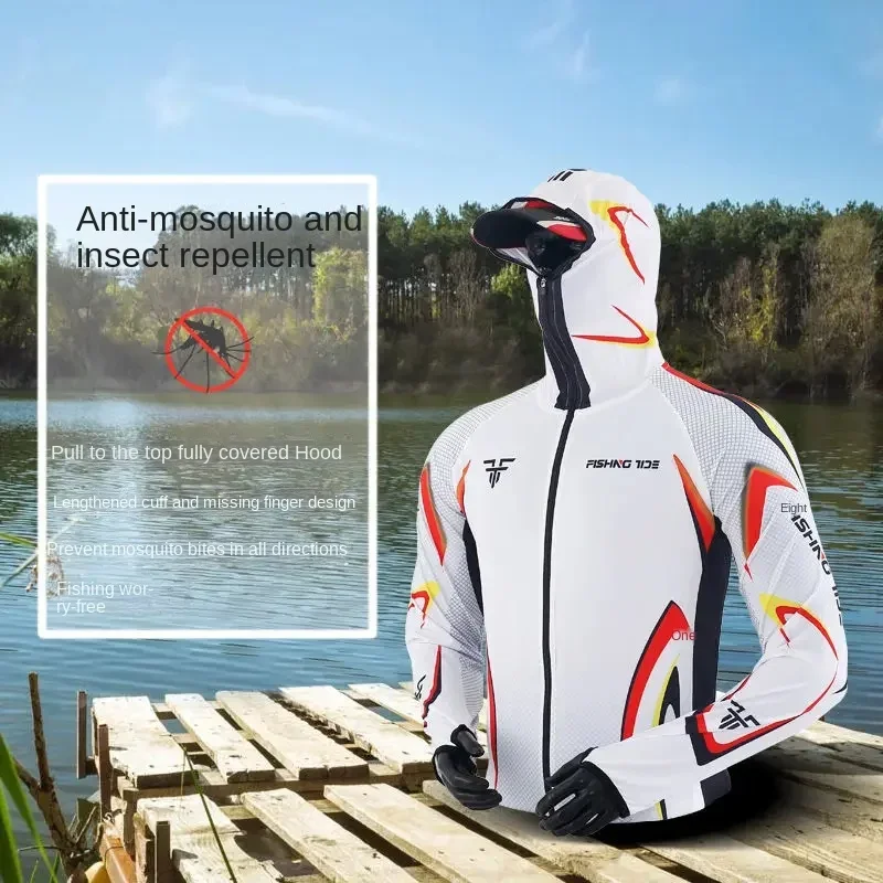 Traje de pesca solar antih mosquitos - Camisa y pantalón de secado rápido - imagen 4