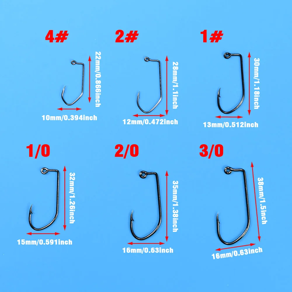 Jig Head Aberdeen MNFT 90° – Anzuelos vástago largo acero al carbono - imagen 3