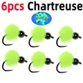 6pcs Chartreuse