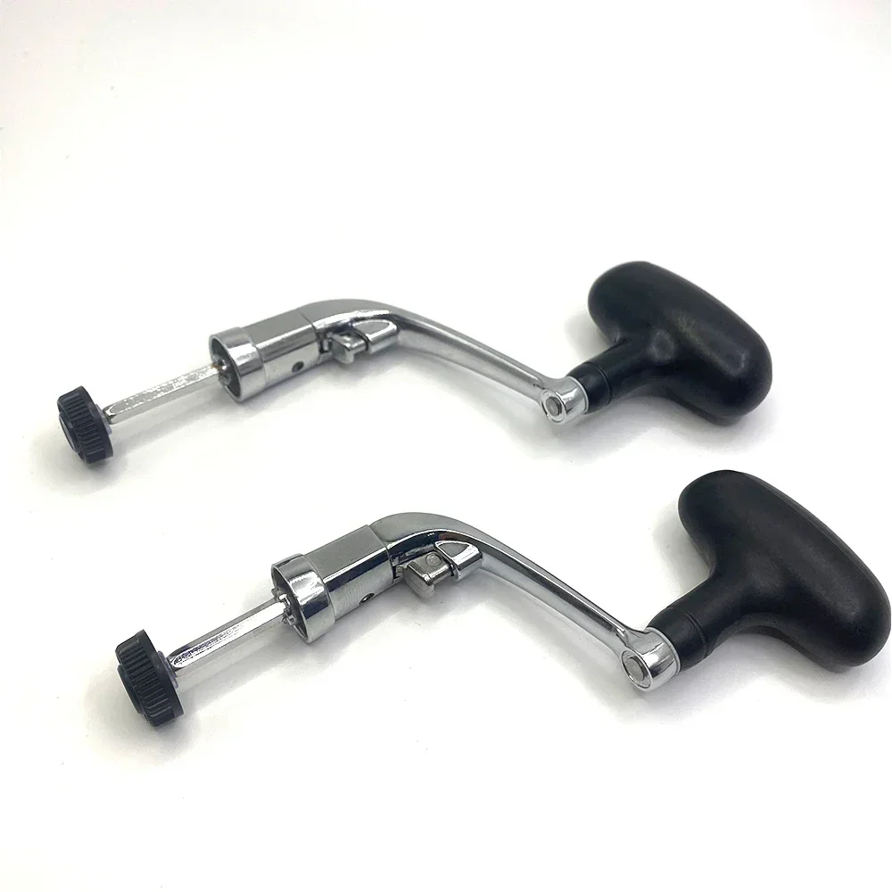 Manivela de carrete de pesca, carrete giratorio, manivela de accesorios totalmente metálicos, manivela de carrete de pesca, equipo de pesca, manivela plegable de Metal - imagen 4