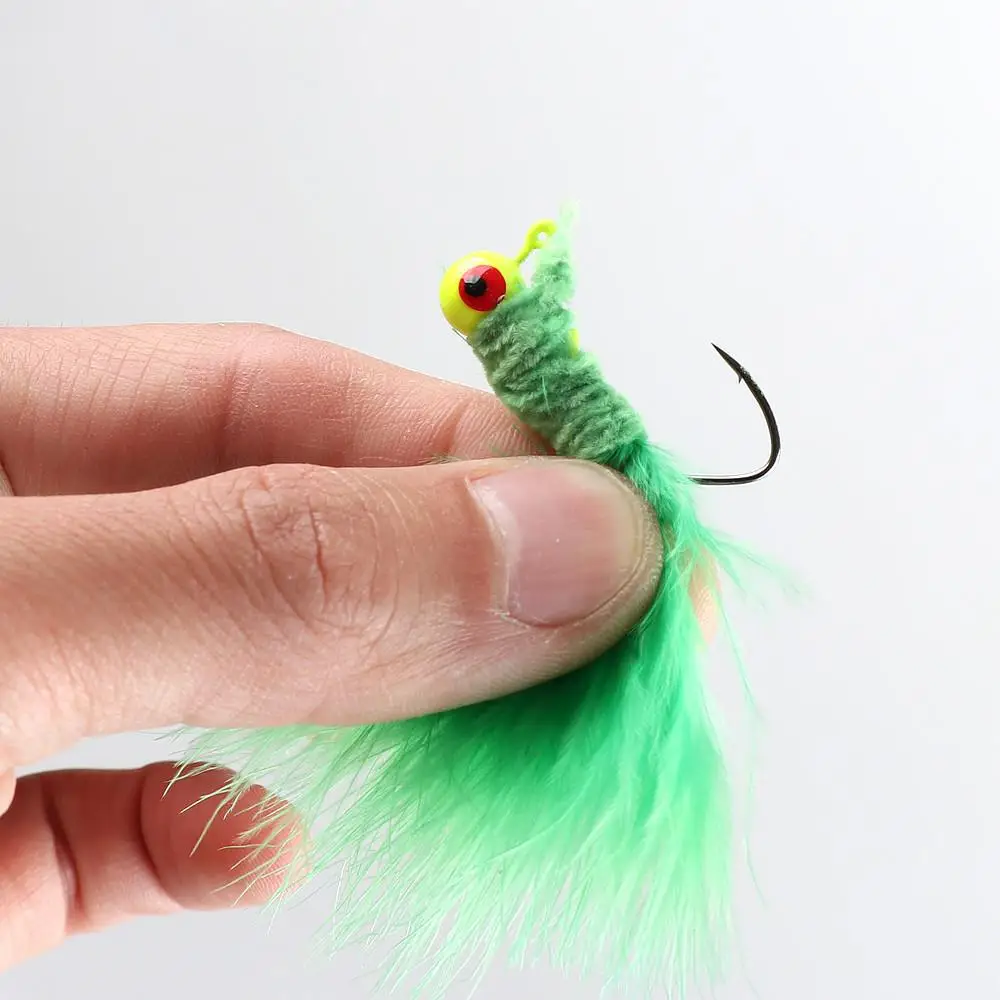 Anzuelos Jig Head con Plumas – Afilados para Pesca - imagen 2