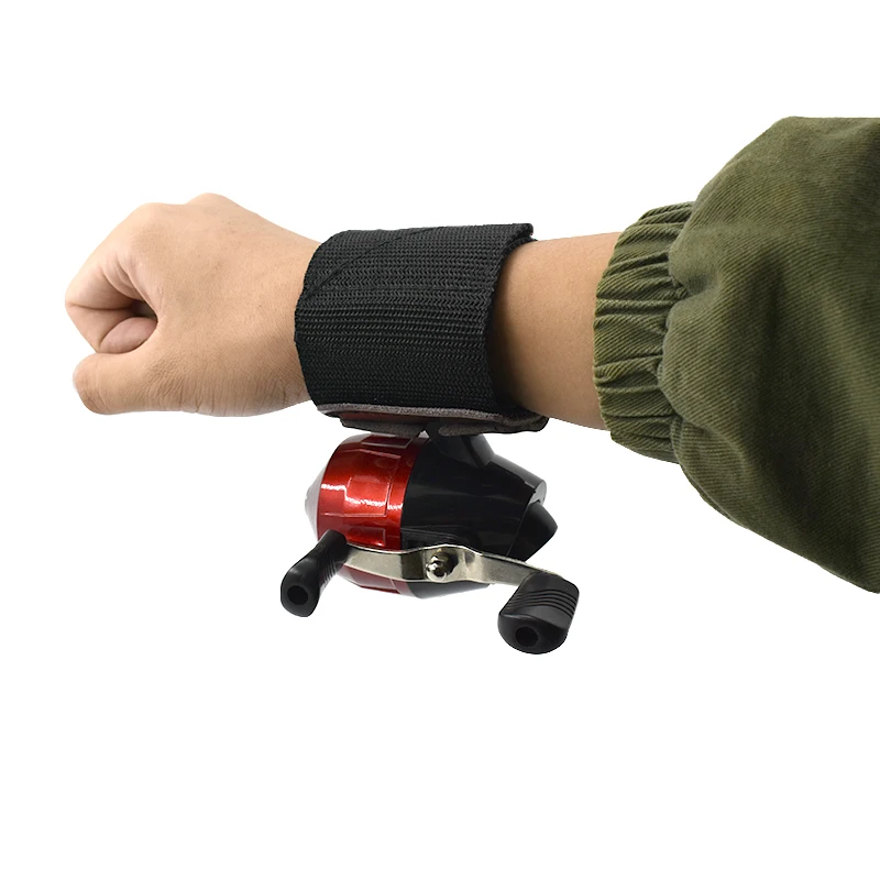 Brazaletes de guardamanos de pesca, pulsera usada para mano izquierda o derecha, carrete de pesca para caza al aire libre, tirachinas, herramienta de accesorios de catapulta - imagen 4