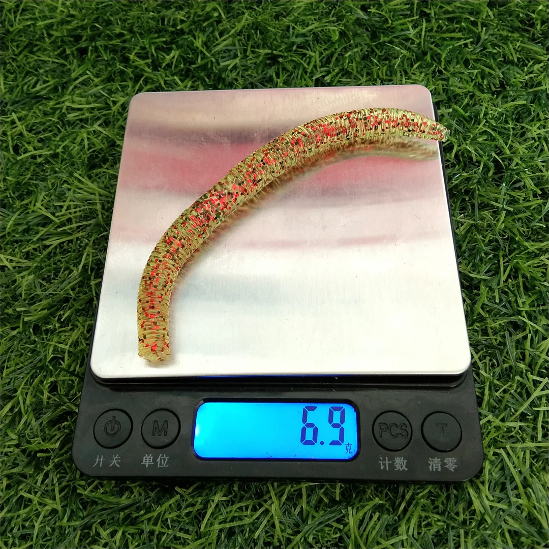 Swolfy, 8 Uds., 13cm, 7g, cebo suave de gusano, lombriz de tierra, señuelo de gusano suave de alta elasticidad, simulación de lombriz de tierra, cebo suave, aparejos de señuelo de pescado - imagen 5