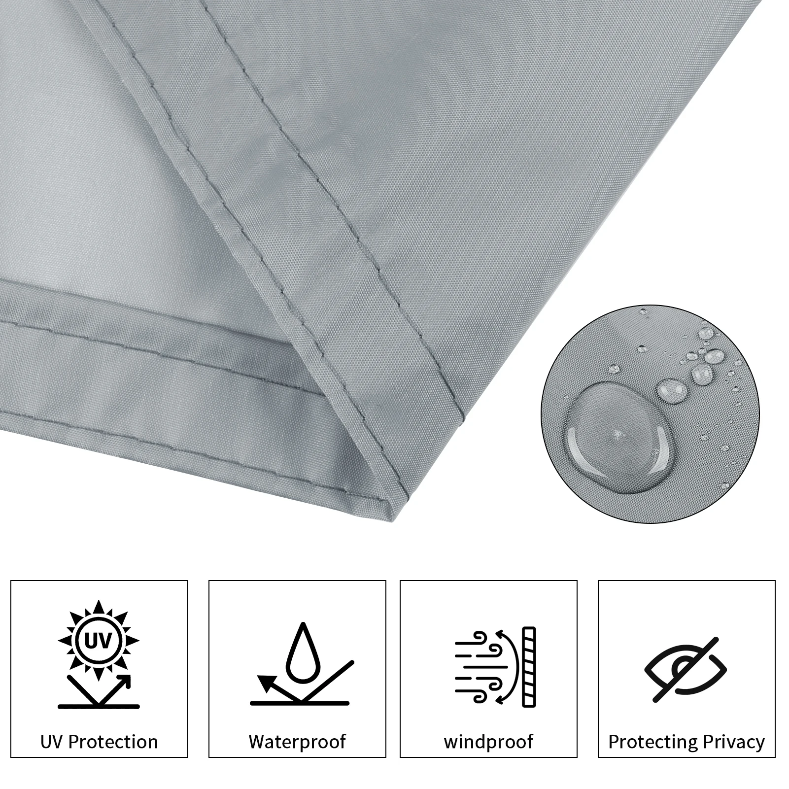 Lona Sombra Impermeable con Ojales para Toldo de Pérgola - imagen 2