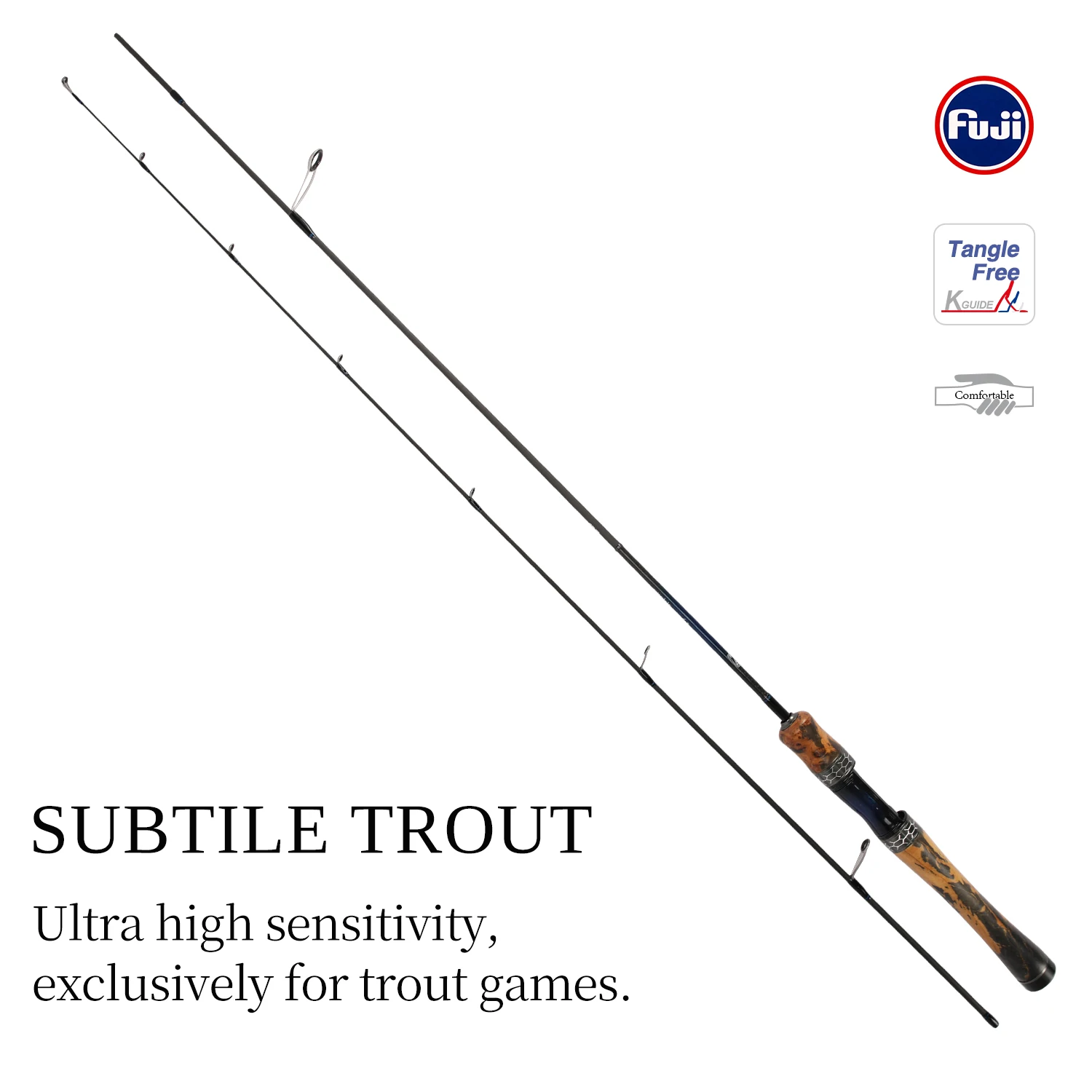 Caña de pescar TSURINOYA SUBTILE trucha spinning casting ultraligera