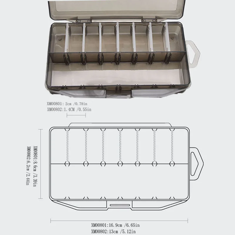 Nueva caja de pesca accesorios de pesca portátil caja de almacenamiento de gancho de pescado señuelo falso cajas de cebo de la pesca de la carpa mercancías - imagen 5