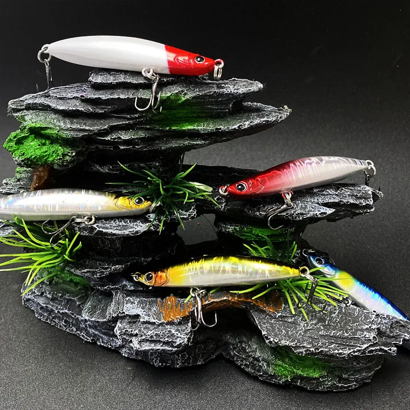 Cebo Luya, lápiz sumergido, 66MM/8,5G, cebo duro de pescado de largo alcance, señuelo falso, cebo simulado Luya, agua de mar poco profunda - imagen 5