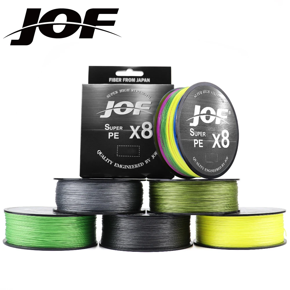 JOF Hilo Trenzado 8 hebras – Resistencia 15-100LB para pesca