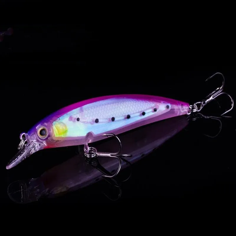 Señuelo luminoso piezas Pesca, cebo duro de 8cm/5,5g, aparejos de Pesca, Swimbait Artificial, gancho de calidad, 1 unidad - imagen 3