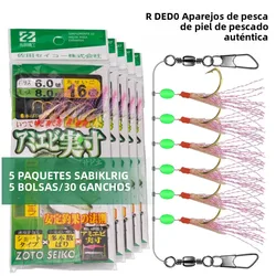 Aparejos Sabiki DEUKIO – Anzuelos luminosos en cadena