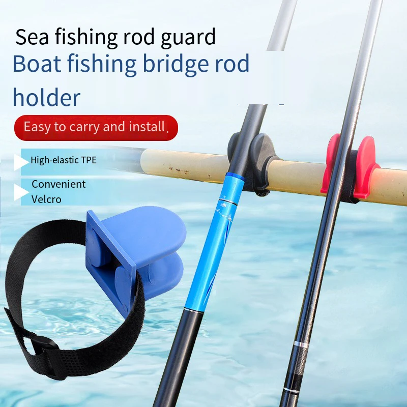 Soporte para caña de pescar en forma de U, estante para caña de pescar portátil, alimentador de pesca TPE, soporte para caña de pescar, accesorios para equipo de pesca - imagen 3