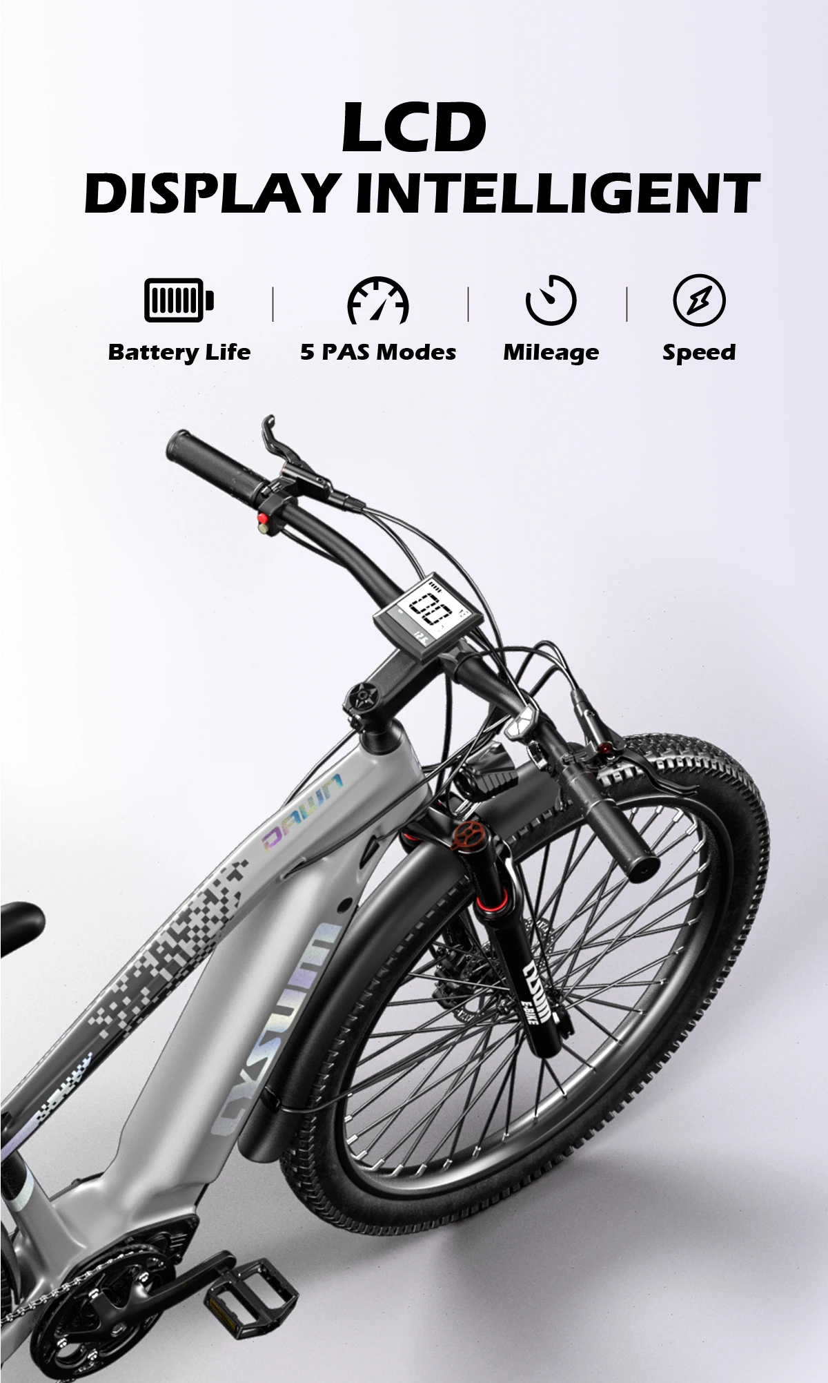 CYSUM Speedy Bicicleta Eléctrica de Montaña 27,5 - imagen 4