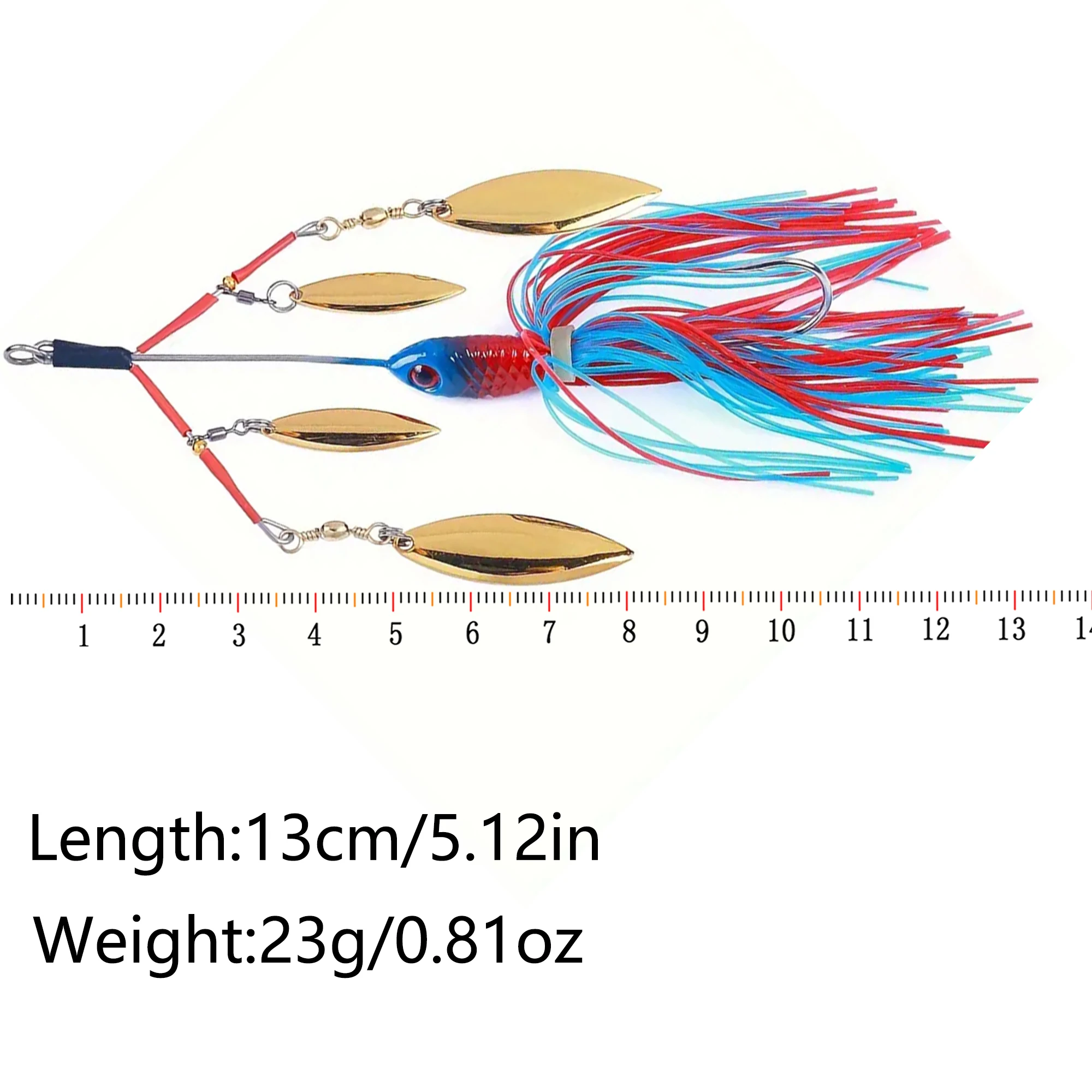 5 uds chico barbudo cebo duro Chatterbait Buzz Swimbait Señuelos de Pesca hundimiento cebos artificiales Spinnerbait Wobblers para Lucio trucha - imagen 2