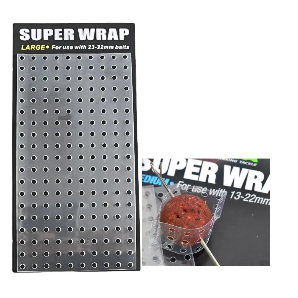 Accesorios de pesca de carpa, Protector de cebo de pesca súper envolvente, tubo retráctil perforado, 3 tamaños, 10 Uds. - imagen 5