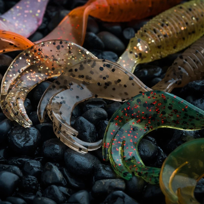 Zman-Juego de pesca con cola múltiple, cebo blando resistente a roturas y rizos, importado de los Estados Unidos - imagen 3