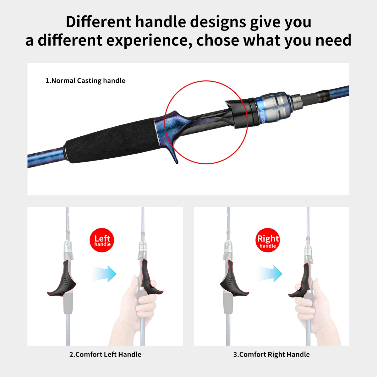 Johncoo caña de punta de titanio para pulpo para fundición caña de Jigging 1,7 m caña de pescar anillo en espiral caña de Jigging potente caña de barco - imagen 3