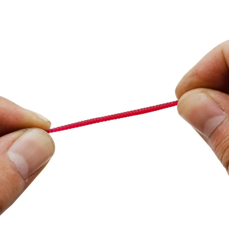 50/100 Uds señuelo suave lubina dorada gusano de sangre pesca lombriz de tierra gusanos rojos cebos olor a pescado aparejos realistas - imagen 4