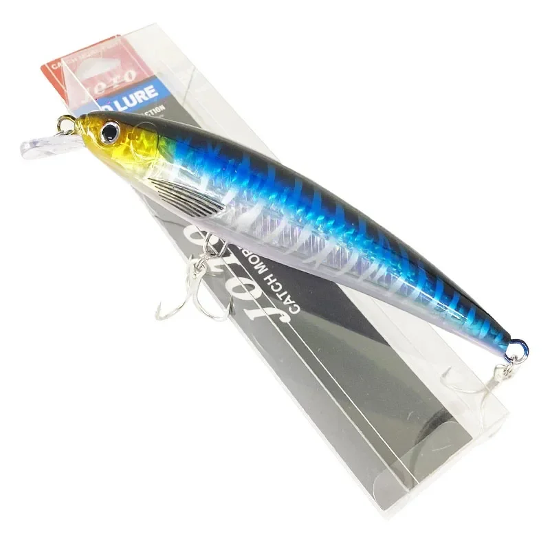 Señuelo de pesca de pececillo flotante, 140mm, 41g, láser, UV, cebo Artificial, Wobblers, agua salada, accesorios Jerkbait de fundición larga - imagen 5