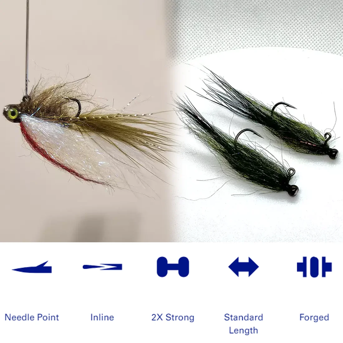 9KM 50 Uds anzuelo de pesca 90o con púas agua salada-2X acero fuerte alto contenido carbono - imagen 5