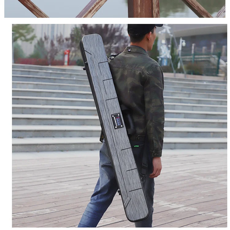 Bolsa para cañas de pescar impermeable con estuche rígido - imagen 2