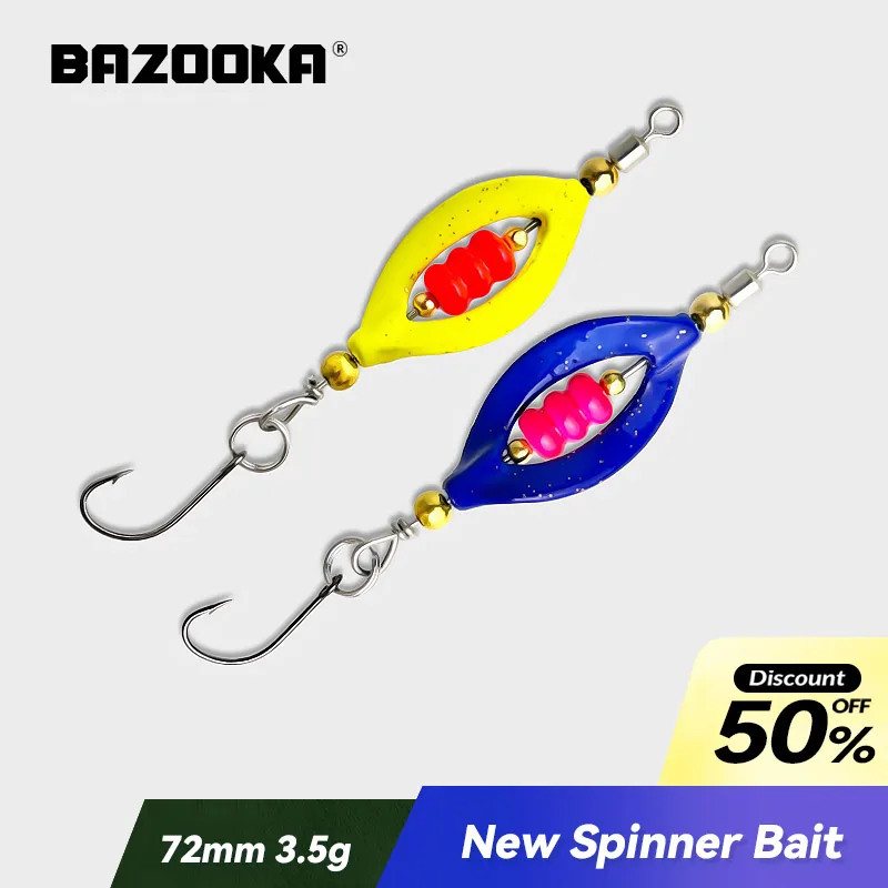Bazooka Swimbait 72mm 3,5g – Perla roja para trucha y lucio
