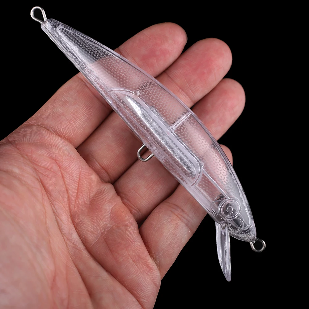 Chan'sHuang-Cebo en blanco sin pintar, 10 piezas, 130mm, 38g, pececillo de hundimiento silencioso, Señuelos de Pesca artificiales DIY - imagen 4