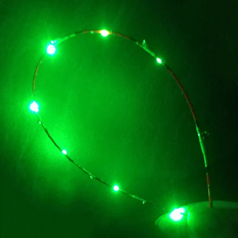 Punta de caña de pescar LED, ancho de hoja de 0,3/0,4/0,5 cm, cabeza de caña de aleación de titanio, accesorios de reparación de modificación de caña de pescar práctica - imagen 5