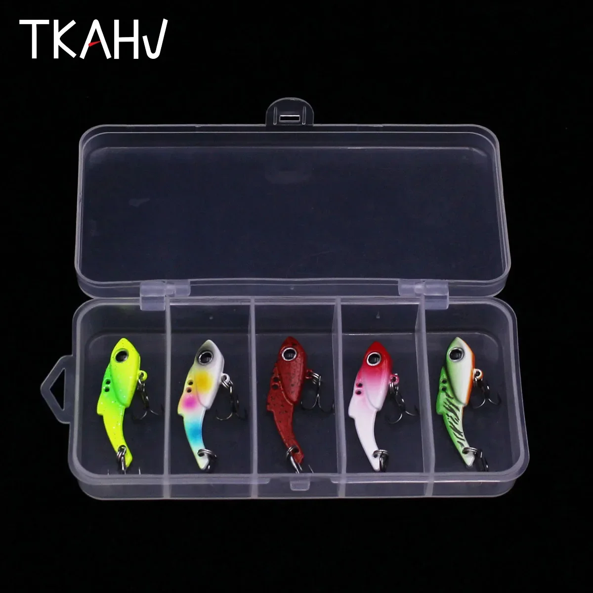 TKAHV-señuelo de pesca con vibración 5g, cuchara de Metal Artificial para trucha, cebo duro para Jigging, carpa, Lucio, Wobbler, Swimbait, 5 piezas/kit - imagen 4
