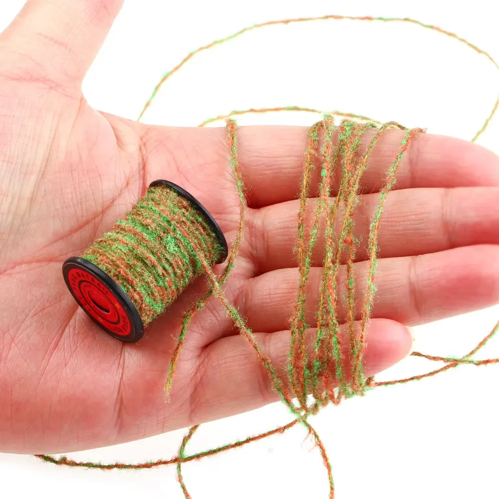 Bimoo 1/2 carretes Buggy Ninfa hilo Mayfly Caddisfly Stonefly Wet Ninfa Streamer cuerpo mosca atado Material trucha Señuelos de pesca - imagen 5