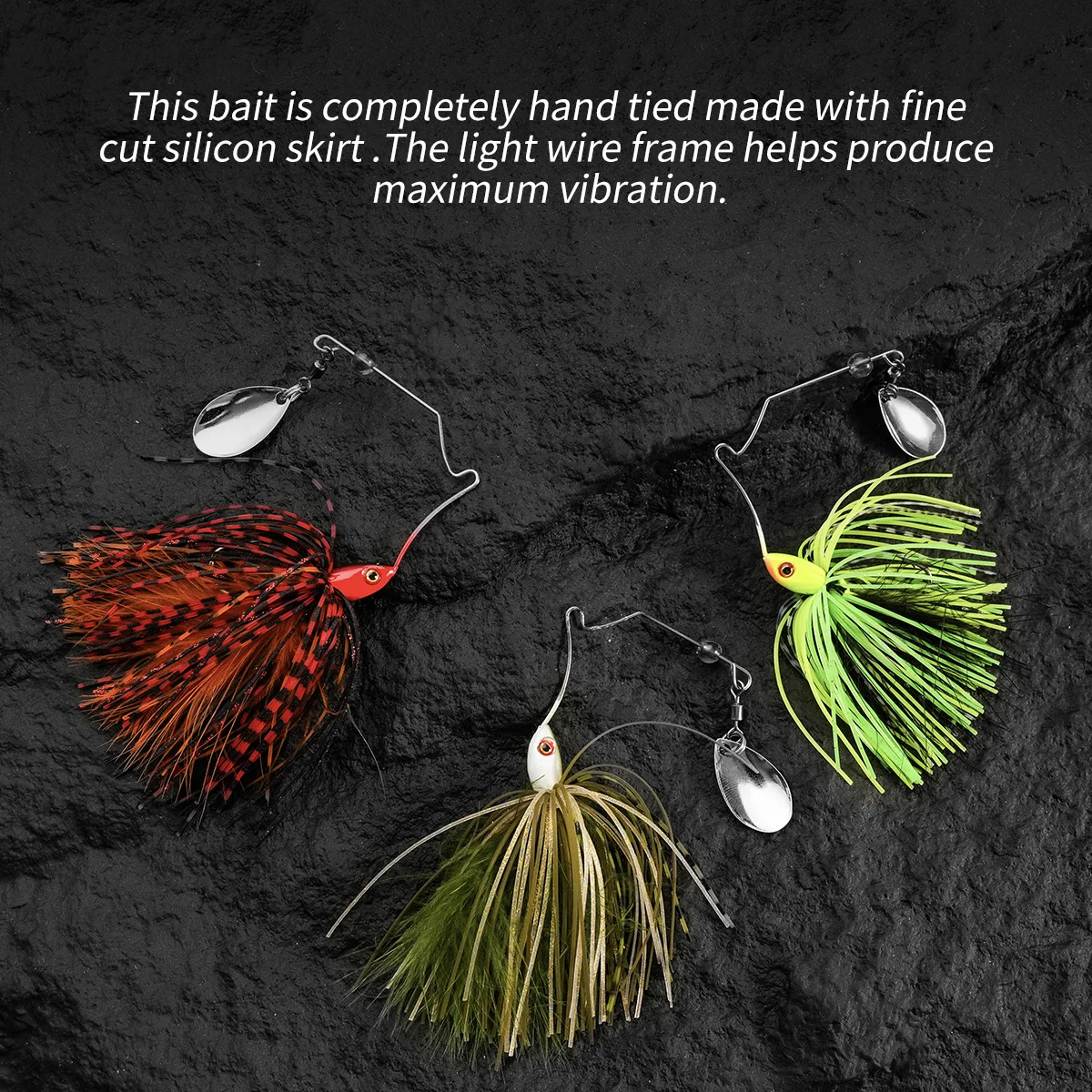 Spinnner-señuelo de pesca para lubina, cebo de alambre de 7g, Spinner de Metal, Buzzbait, Swimbait, Kit de plantilla de gancho, falda, peche para cebo de pesca - imagen 5