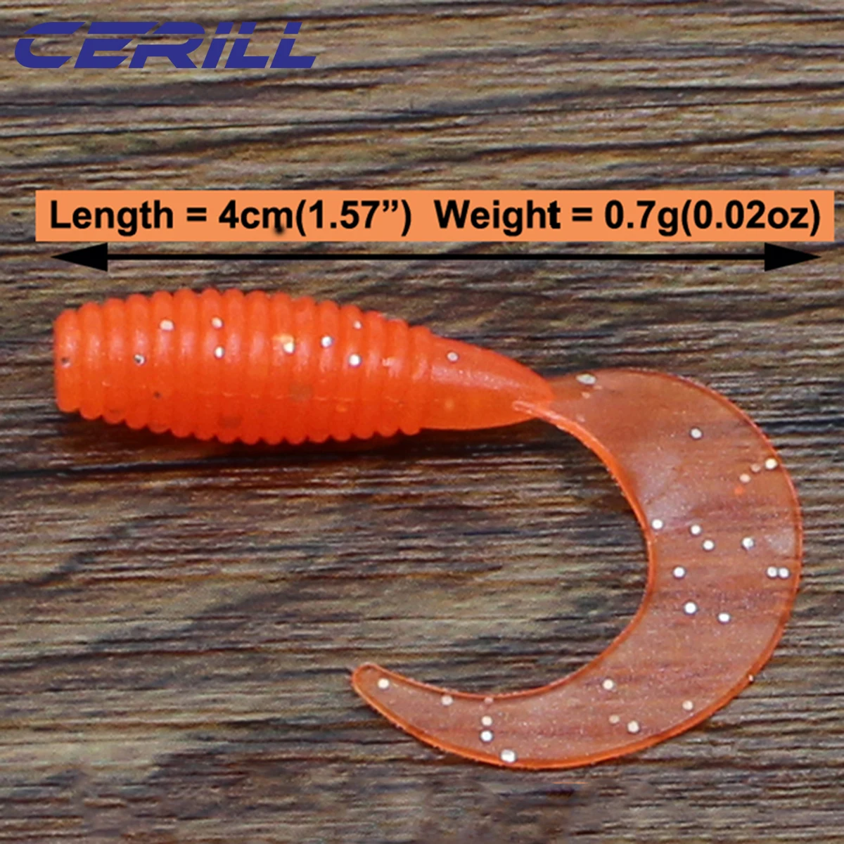 Ceril-señuelo de pesca de silicona suave, Jigging, Wobblers, lubina, trucha, carpa, aparejos artificiales Swimbait, lote de 10, volumen de cola, 4 cm - imagen 2