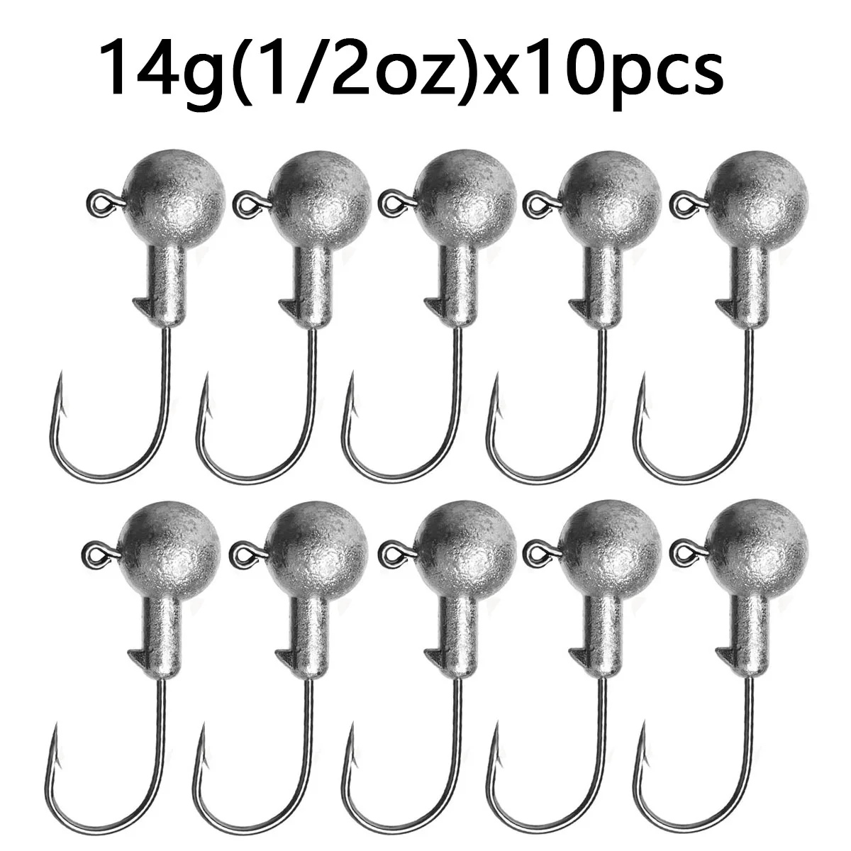 10pcs 14g jig hook