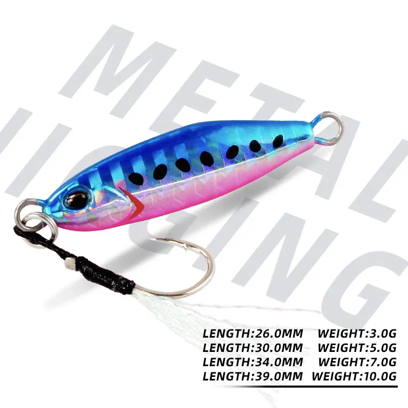 Magic Works Metalen Lokken Micro Jig Vissen Goederen 3g 5g 7g 10g Kunstaas voor Zeevissen Nep Vis Kunstmatige Zoutwater Aas - imagen 3