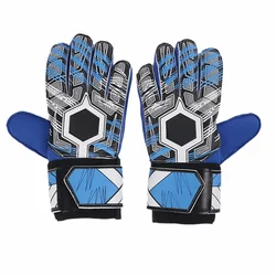 Guantes de portero con protección para los dedos, guantes de fútbol de látex antideslizantes resistentes al desgaste, guantes deportivos gruesos duraderos para entrenamiento de fútbol