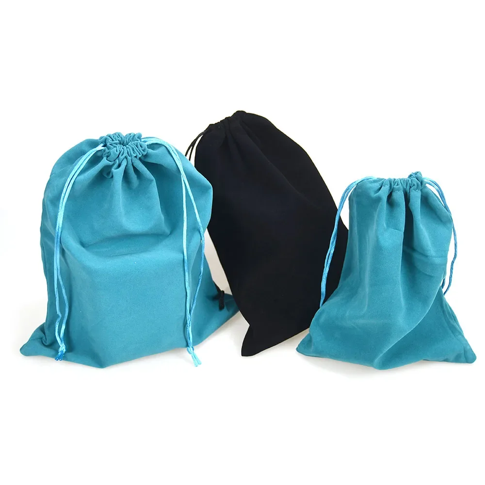 Bolsa de almacenamiento de carretes de pesca portátil azul/negro con protección de rueda con cordón accesorio de aparejos de pesca para deportes al aire libre - imagen 5