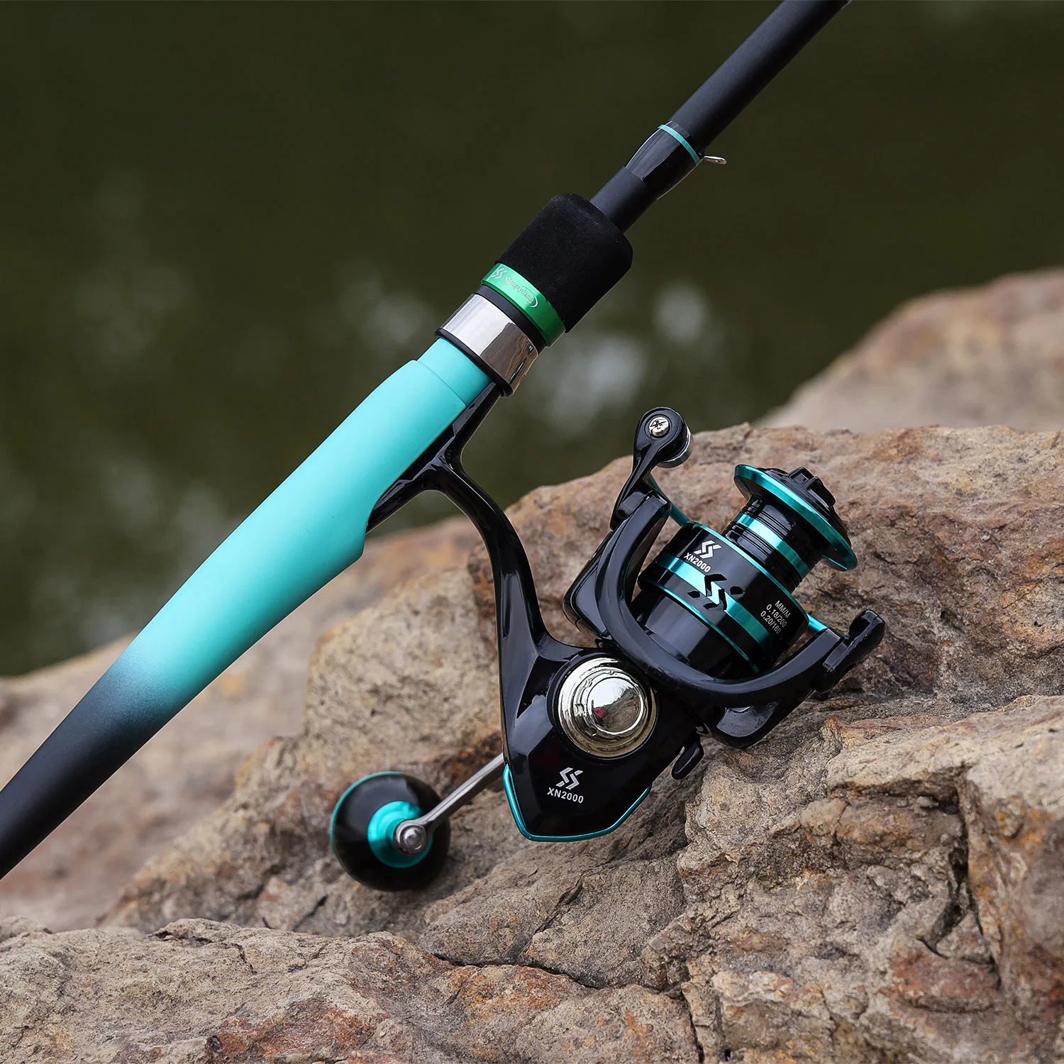 Sougayilang Fishing Rods Combo 1.8/2.1m Carbon Fiber Spinning Rod and 2000~4000 Series Spinning Reel Max Drag 10Kg for Bass Pike - imagen 5